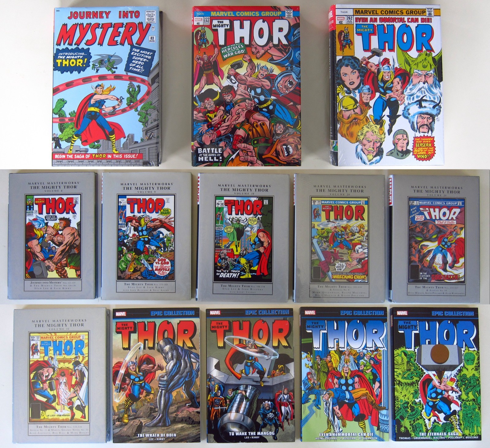 The Mighty Thor Omnibus, Epic, Masterworks lot (collects all issues #83-336)