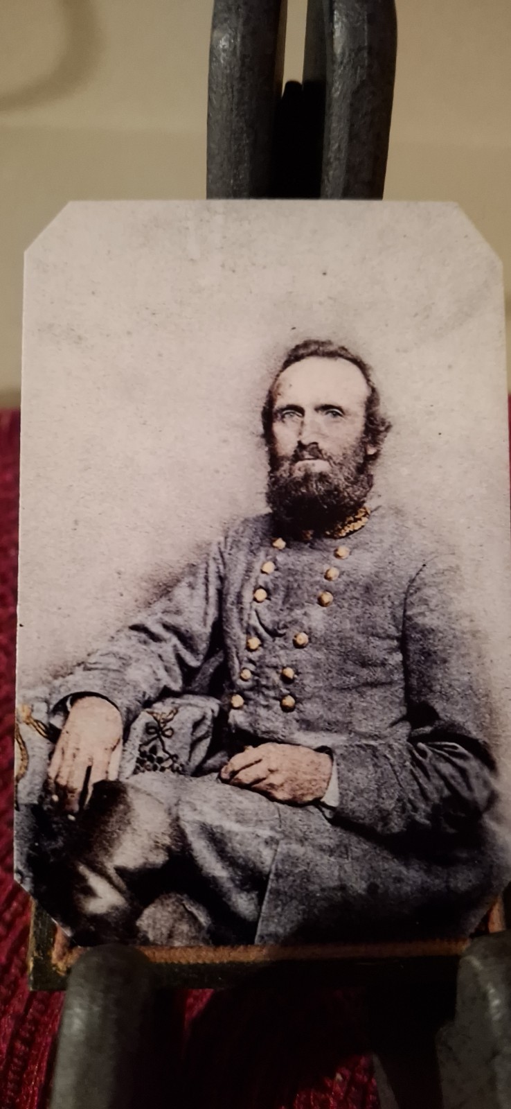 Amazing Find Pre- War Tin Type Photo Of Thomas Stonewall Jackson Amazing Find Pre- War Tin Type Photo Of Thomas Stonewall Jackson