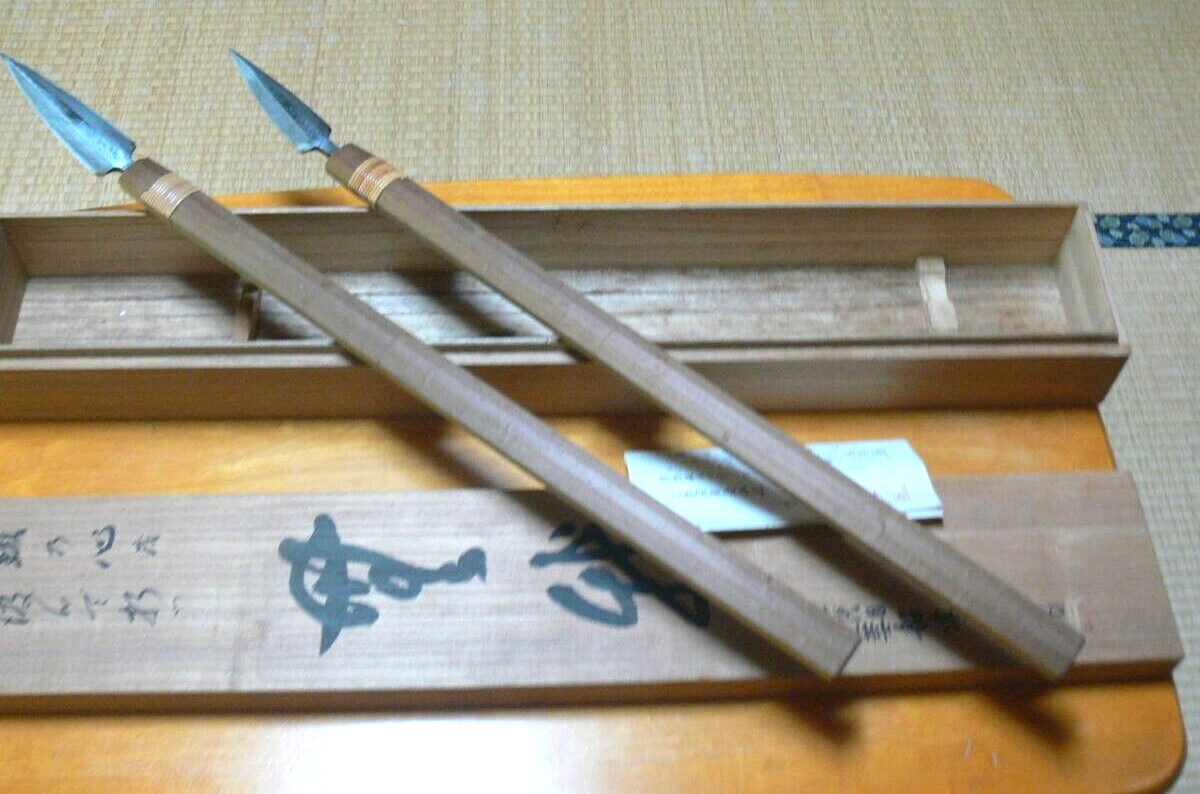 Genju Funahiro Yari Kanna Japanese Hand Plane Set of 2 Muga Yuji Funazu Unused Genju Funahiro Yari Kanna Japanese Hand Plane Set of 2 Muga Yuji Funazu Unused