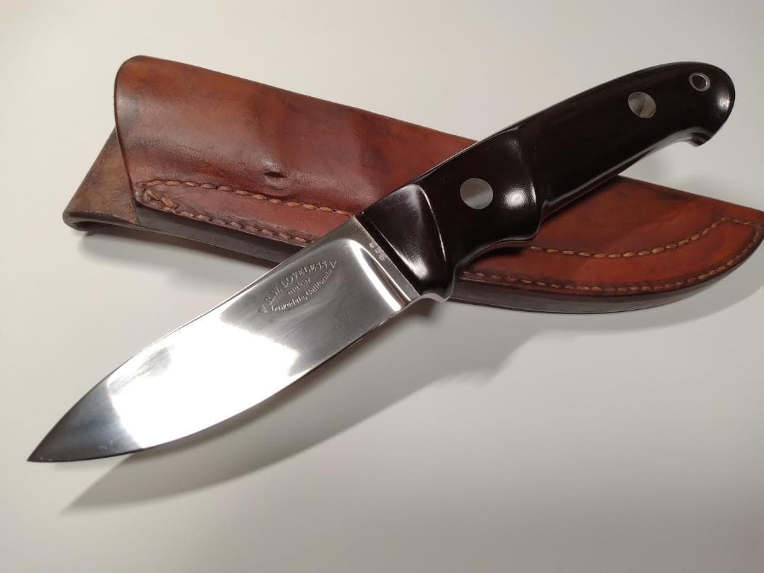 Unused R.W. Loveless Semi-Skinner Knife No.636 Micarta Handle Vintage Condition Unused R.W. Loveless Semi-Skinner Knife No.636 Micarta Handle Vintage Condition