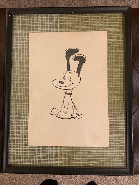 SNOOPY 1955 Drawing with Schulz Signed Handwritten Letter--Unique Item SNOOPY 1955 Drawing with Schulz Signed Handwritten Letter--Unique Item