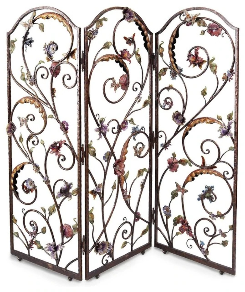 Jay Strongwater Celeste Floral Wall Screen SHW3255-450 Jay Strongwater Celeste Floral Wall Screen SHW3255-450