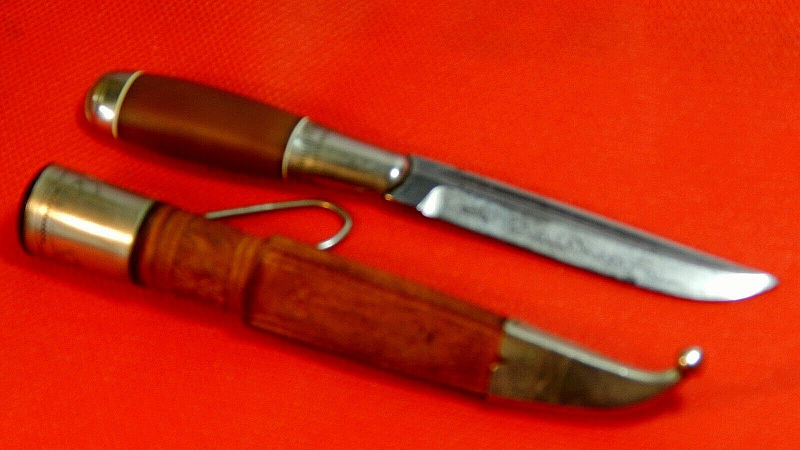 1930s' vintage Finnish Puukko knife Lahti Kauhava w/custom leather sheath-used? 1930s' vintage Finnish Puukko knife Lahti Kauhava w/custom leather sheath-used?