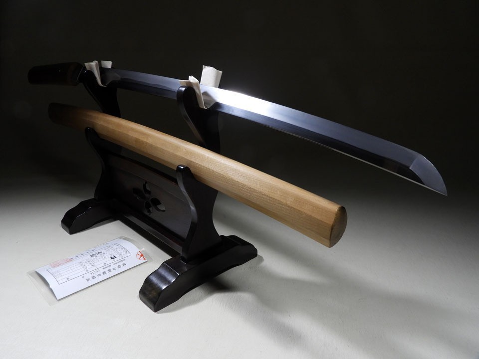 Beautiful sword, late Edo period, shallow curvature, iaido style, 63.4cm, Japan Beautiful sword, late Edo period, shallow curvature, iaido style, 63.4cm, Japan
