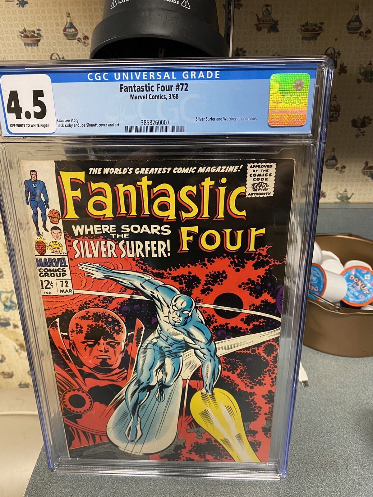 FANTASTIC FOUR #72 CGC 4.5 UNRESTORED..Where Soars The SILVER SURFER