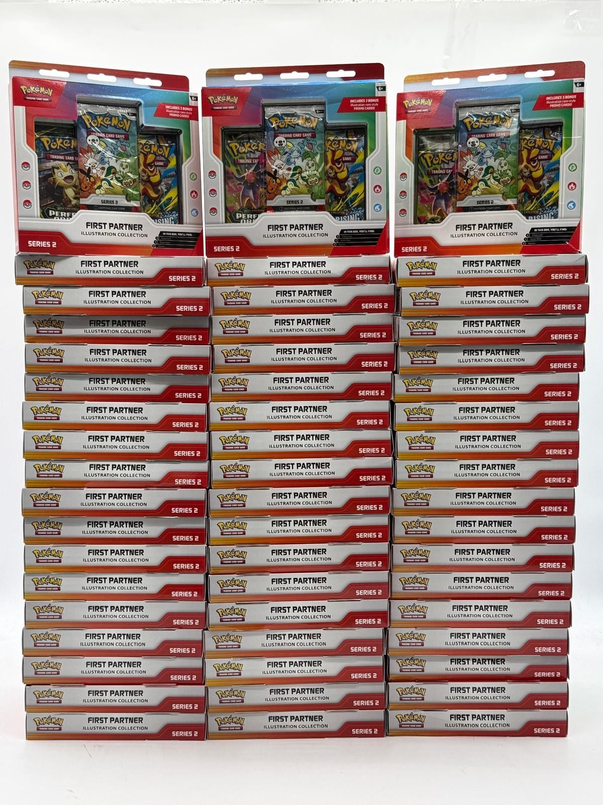 Lot of (54) Pokemon First Partner Illustration Collection Boxes Series 2 Sealed