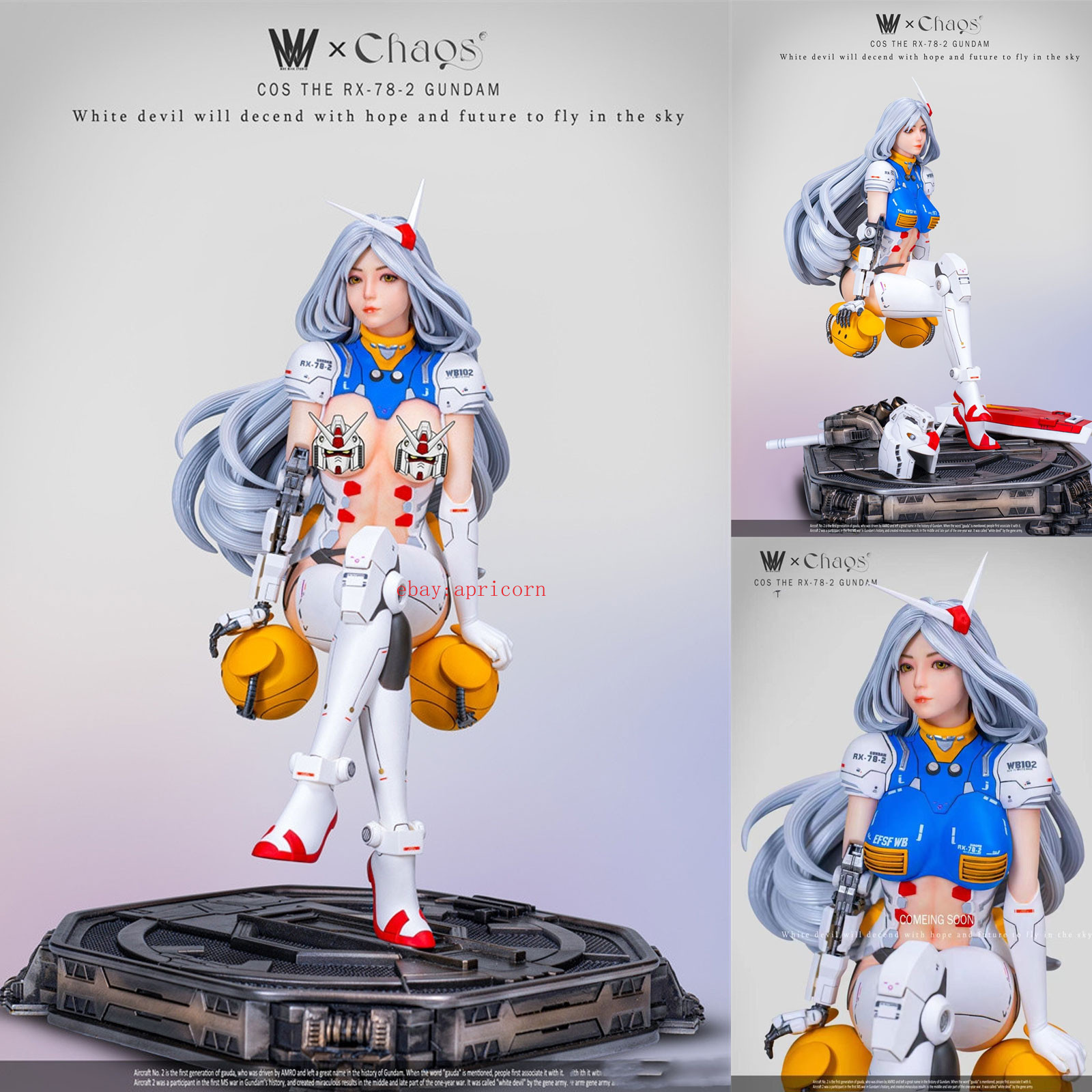 MMS CHAOS Studio COS RX-78-2 Resin Statue Model Collectible Limited Boy Gift MMS CHAOS Studio COS RX-78-2 Resin Statue Model Collectible Limited Boy Gift