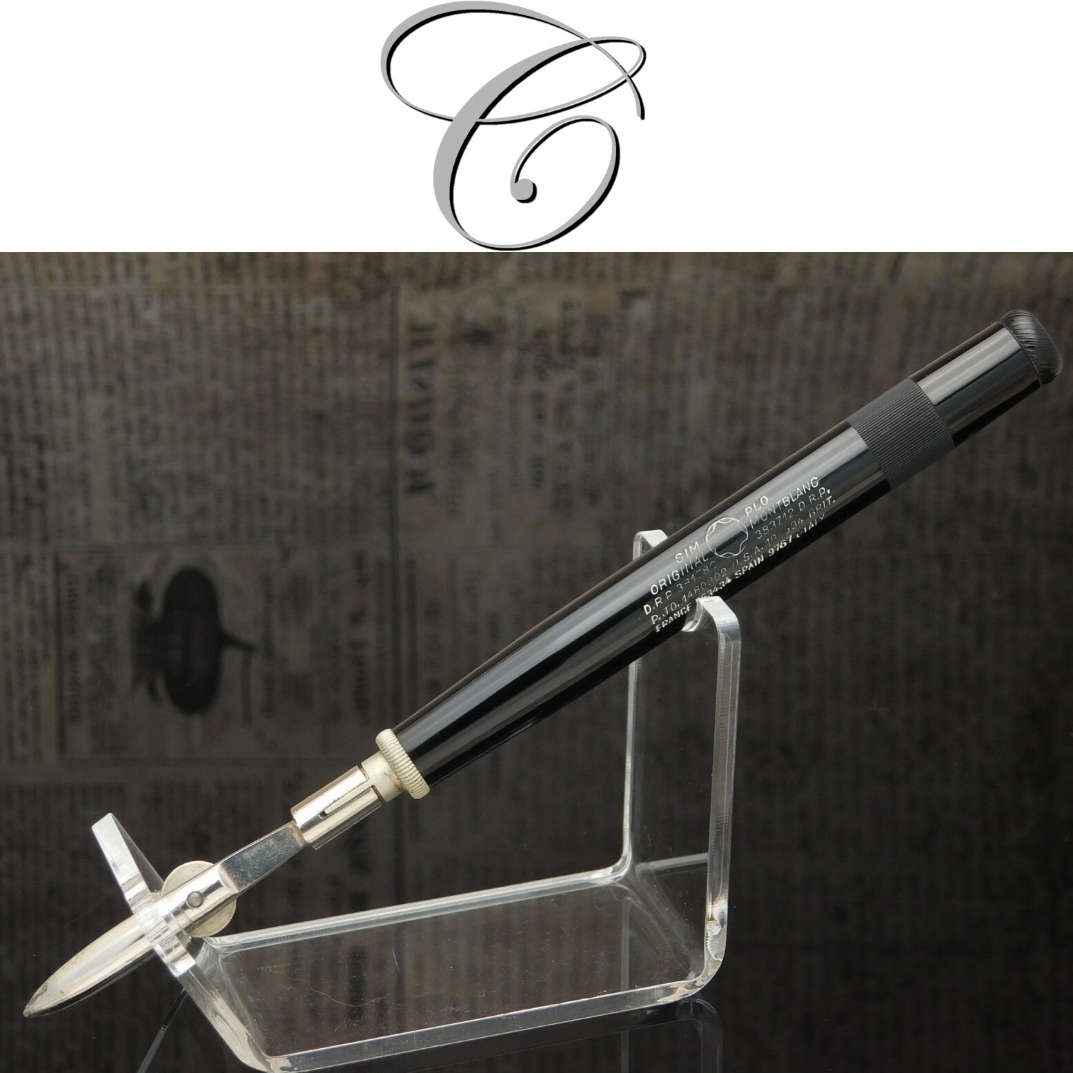 Vintage MONTBLANC SIMPLO ARCHITECT'S PEN FOUNTAIN PEN - Fountain Pen from 1920