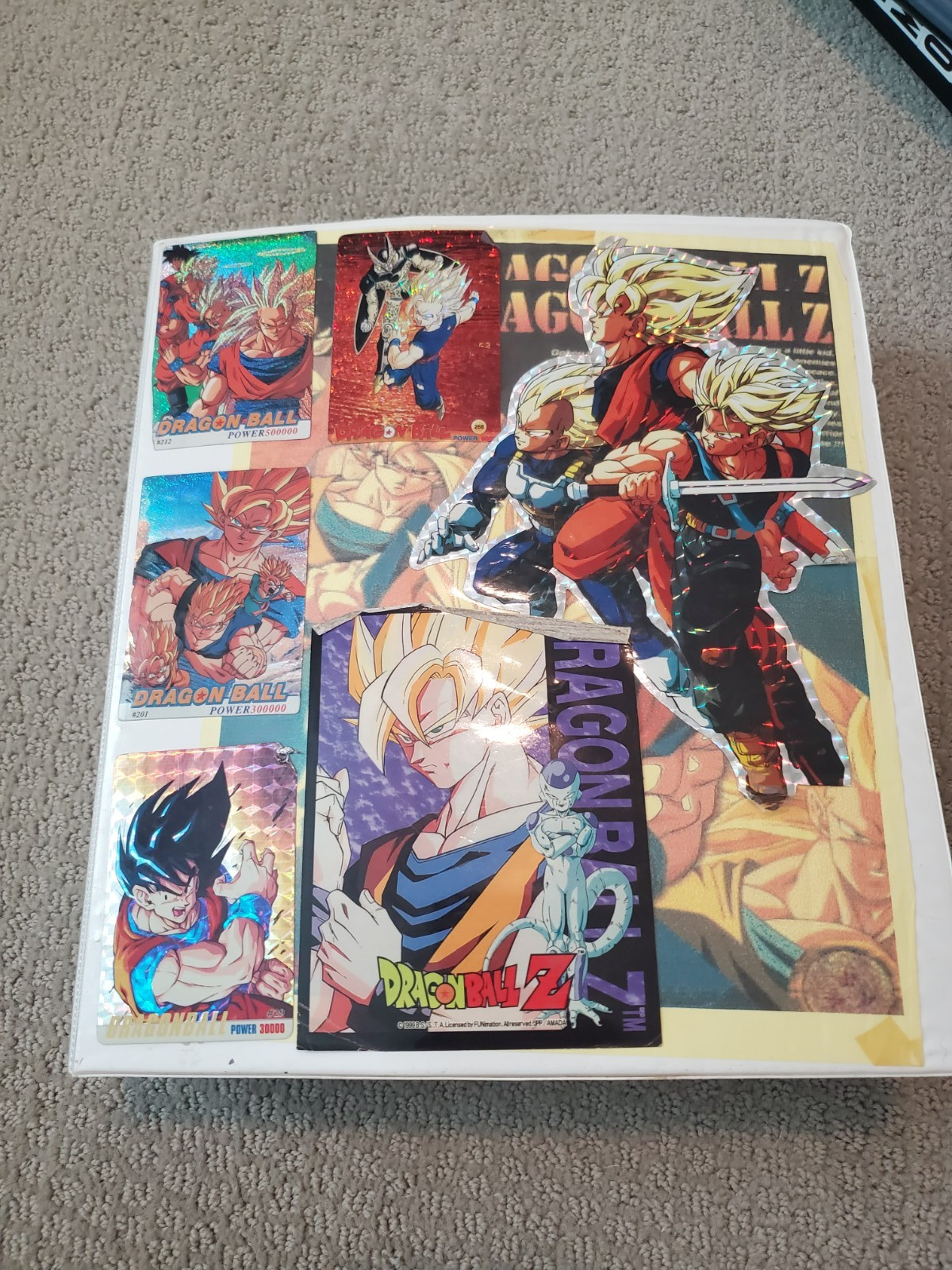 HUGE Dragonball Z card lot, Binder, Stickers etc different brands/sets over 1200 HUGE Dragonball Z card lot, Binder, Stickers etc different brands/sets over 1200