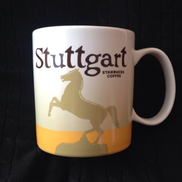 Starbucks Stuttgart Icon Mug Germany Horse Coat of Arms Stallion Yellow Baden