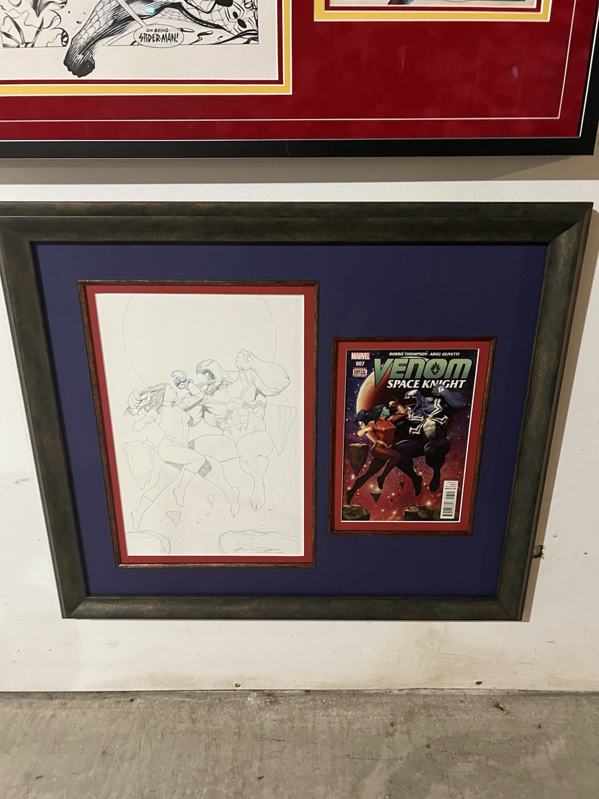 Venom Space Knight 7 Original Cover Art Ariel Olivetti Full Venom