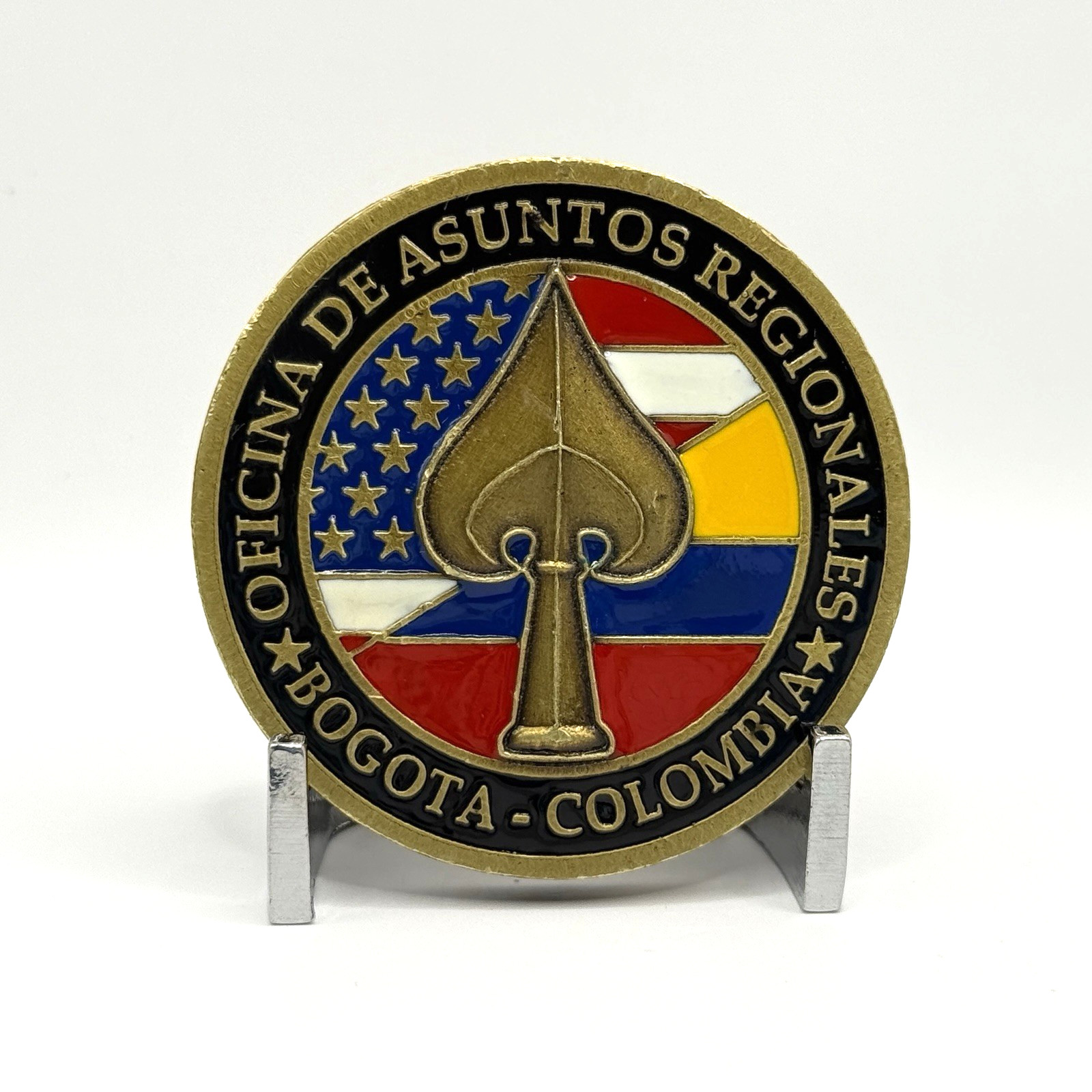 Challenge Coin - CIA Special Activities Center U.S. Embassy Bogota Colombia DoS Challenge Coin - CIA Special Activities Center U.S. Embassy Bogota Colombia DoS