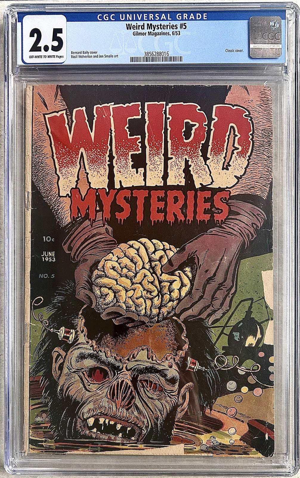 Weird Mysteries #5 CGC 2.5 Classic Cover Pre-Code Horror PCH Weird Mysteries #5 CGC 2.5 Classic Cover Pre-Code Horror PCH