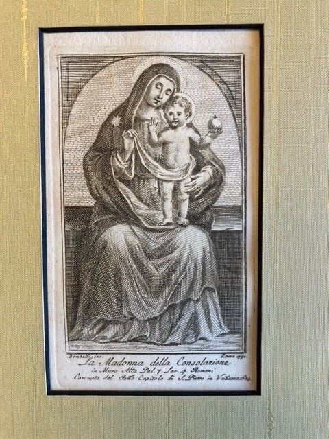 Catholic Art - Antiquarian Engraving/Bookplate - Blessed Virgin Mary - 1792 Catholic Art - Antiquarian Engraving/Bookplate - Blessed Virgin Mary - 1792