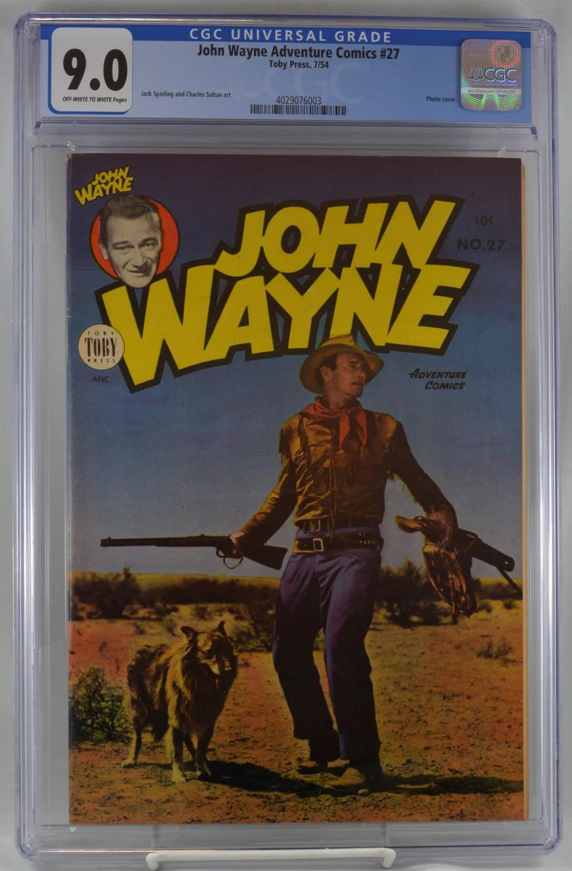 John Wayne Adventure Comics (1949, Toby Press) # 27 CGC: CGC 9.0 (4029076003)