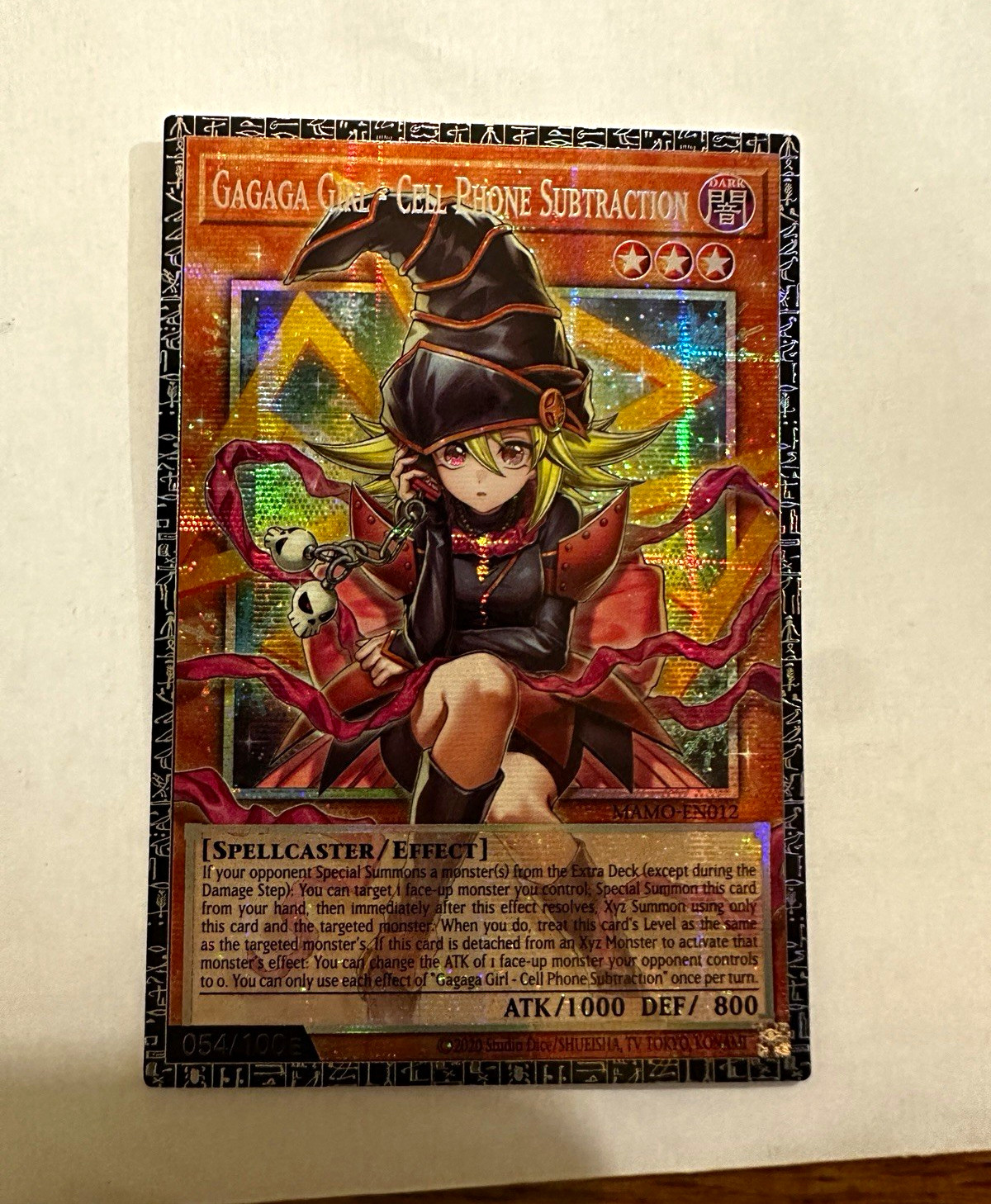 Yu-Gi-Oh Gagaga Girl - Cell Phone Subtraction Grandmaster Serial 054/100 Yu-Gi-Oh Gagaga Girl - Cell Phone Subtraction Grandmaster Serial 054/100