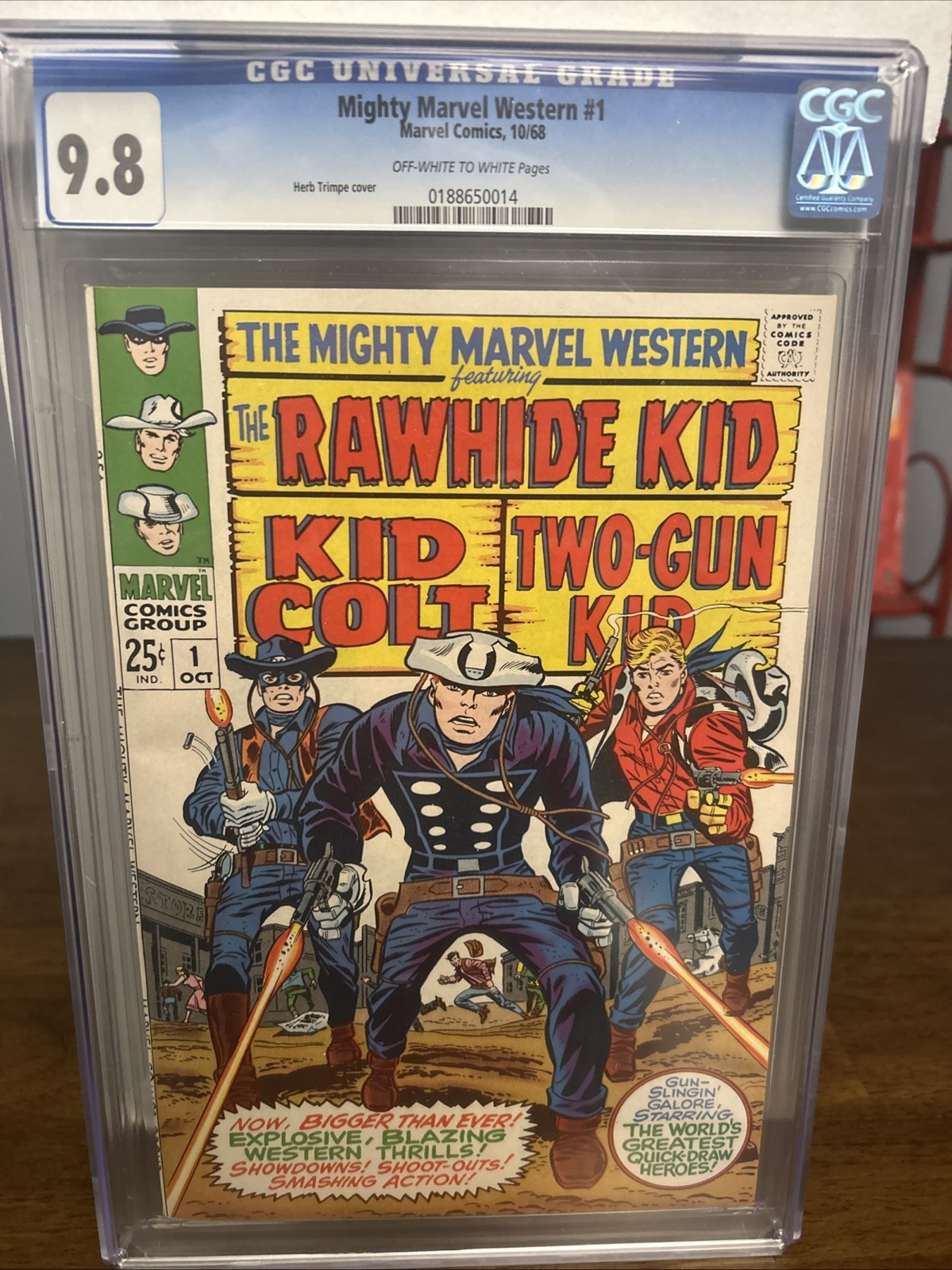 The Mighty Marvel Western #1 Cgc 9.8 SINGLE HIGHEST GRADED (1968) Trimpe Key The Mighty Marvel Western #1 Cgc 9.8 SINGLE HIGHEST GRADED (1968) Trimpe Key