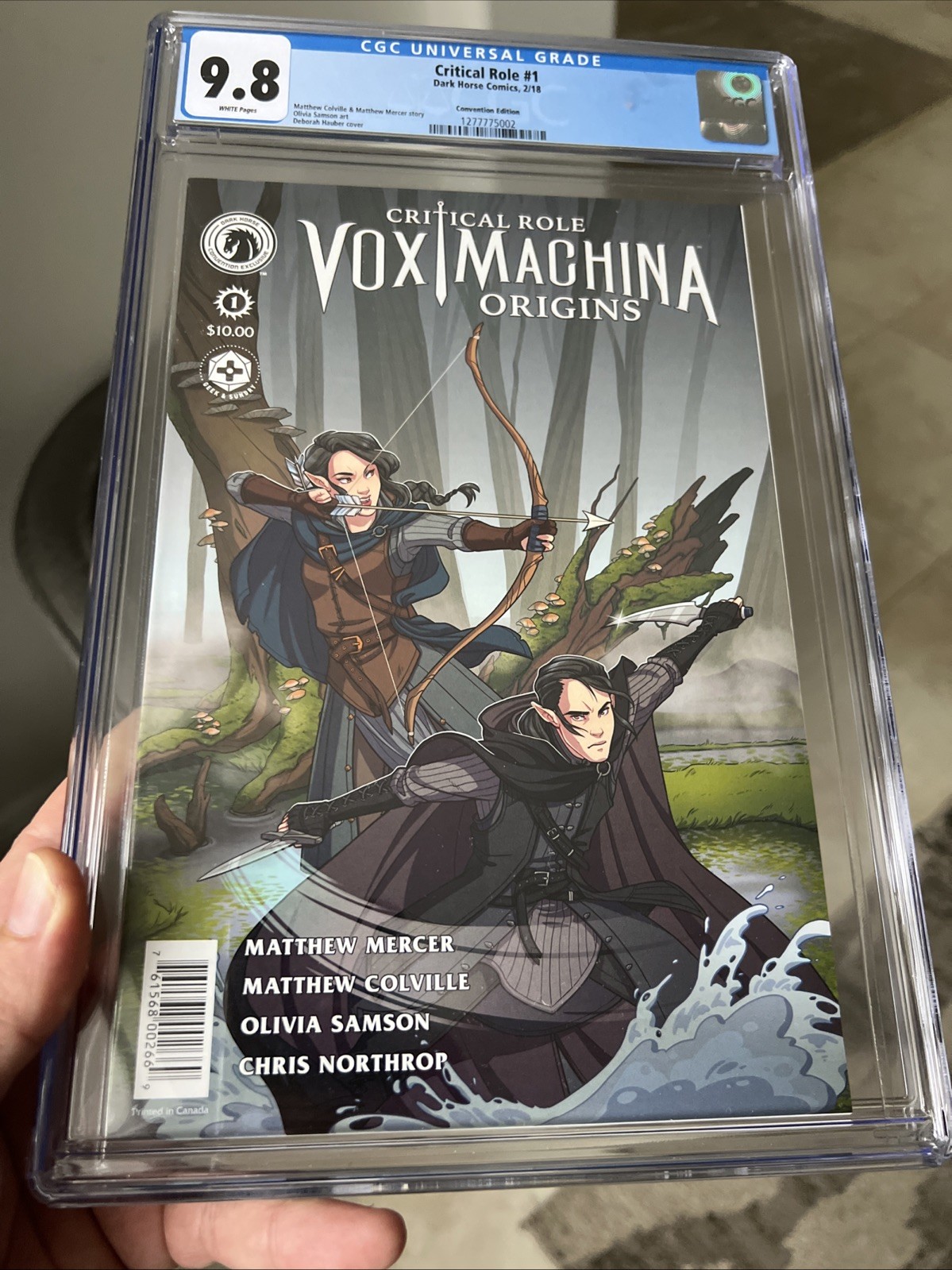 critical role #1 Dark Horse Comics convention CGC 9.8 Vox Machina Origins critical role #1 Dark Horse Comics convention CGC 9.8 Vox Machina Origins
