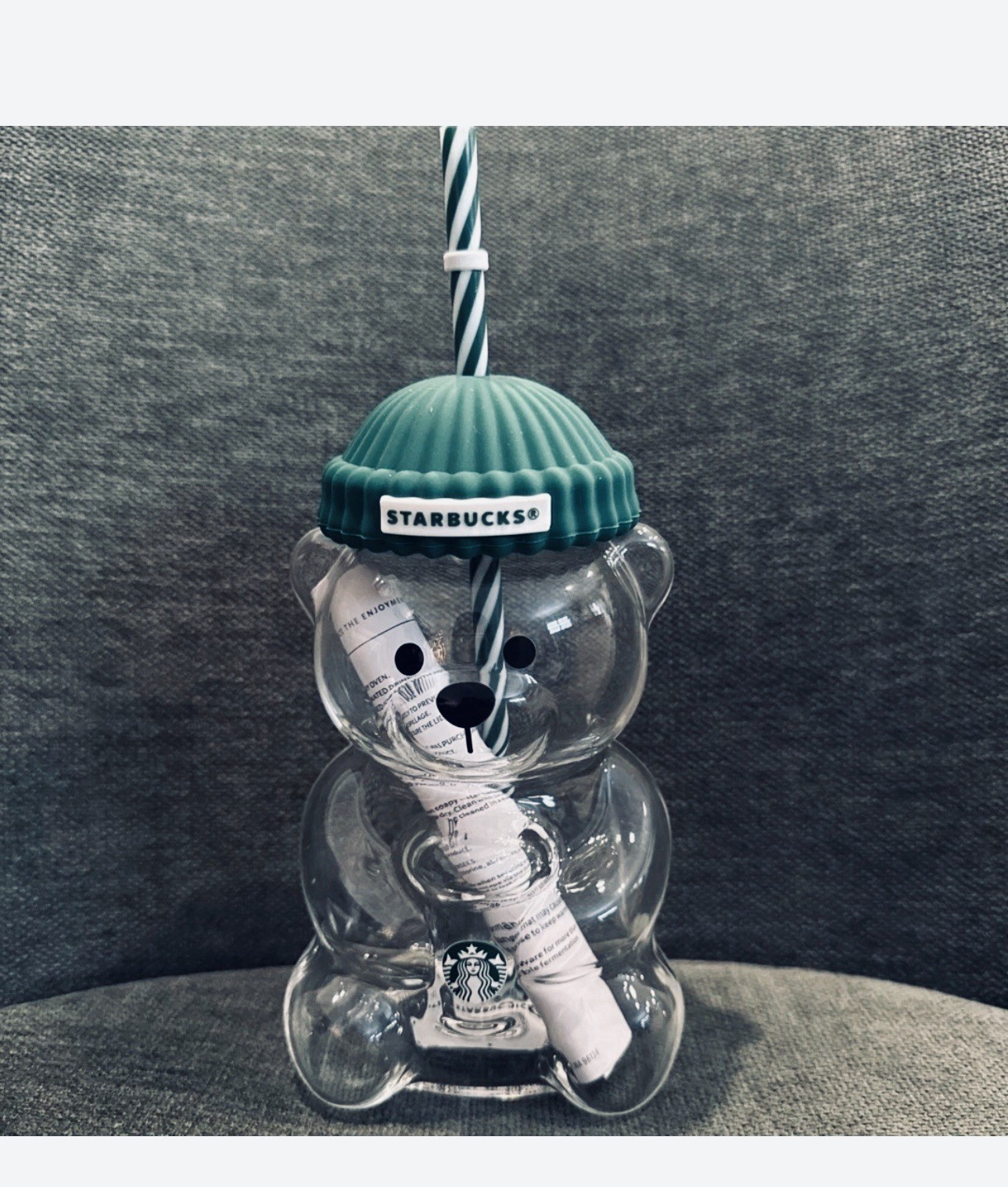 Starbucks 2025 Bearista Bean Glass Jar Cold Cup Tumbler Straw Holiday RARE Starbucks 2025 Bearista Bean Glass Jar Cold Cup Tumbler Straw Holiday RARE