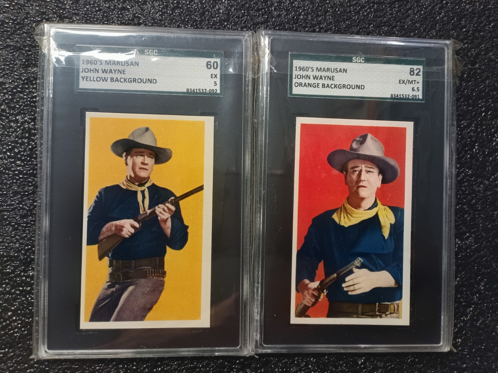 ⭐ 1960 Marusan Menko John Wayne Western Film Card Set SGC Cheyenne Back