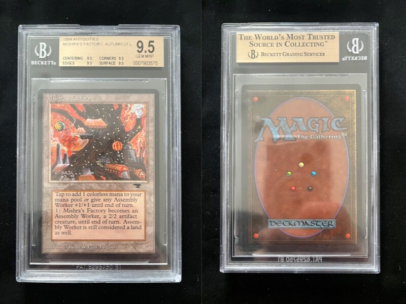 Mishra's Factory (Autumn) ANTIQUITIES Mtg MINT BGS 9.5 QUAD (9.5/9.5/9.5/9.5)