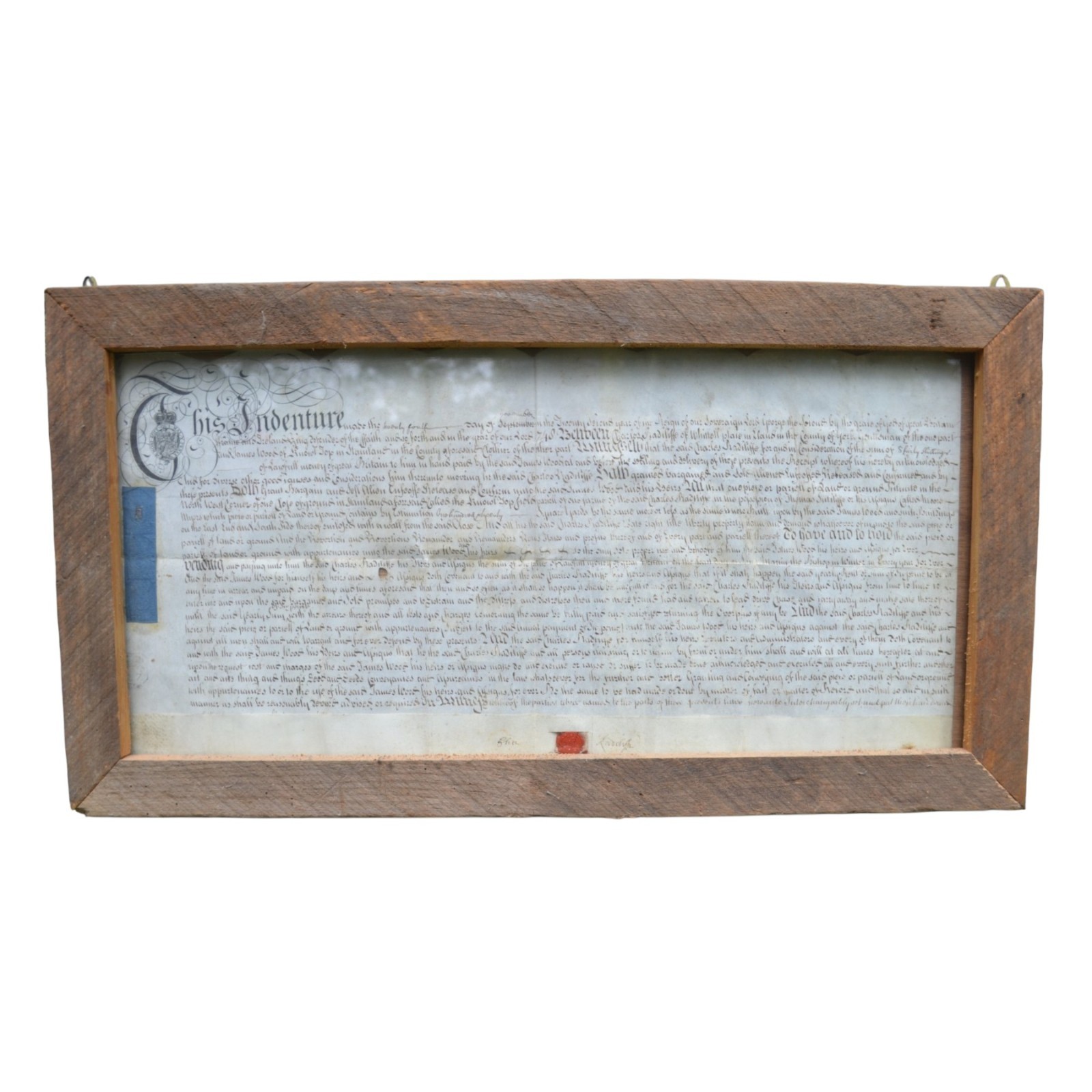 1748 Apprenticeship Indenture; Order of the Garter; Stamped With Sixpence Tax 1748 Apprenticeship Indenture; Order of the Garter; Stamped With Sixpence Tax