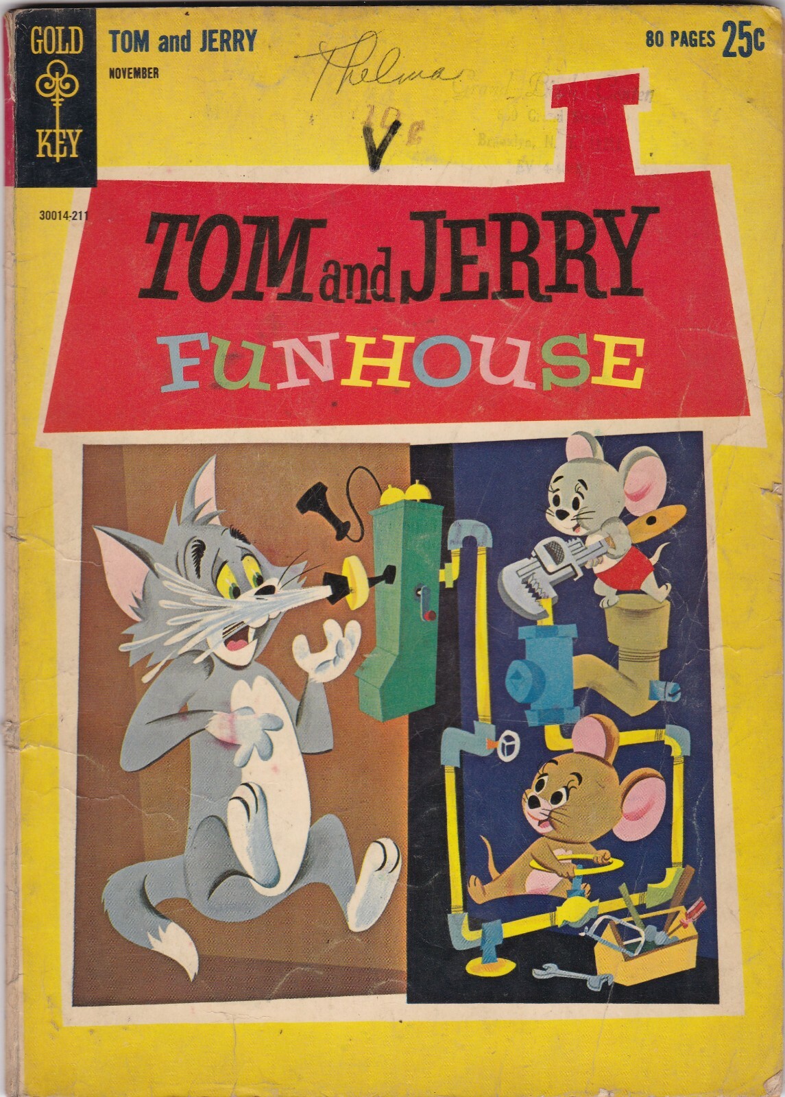 Tom and Jerry (1963) #213 1st Print Funhouse Gold Key 80 Pages Squarebound Tom and Jerry (1963) #213 1st Print Funhouse Gold Key 80 Pages Squarebound