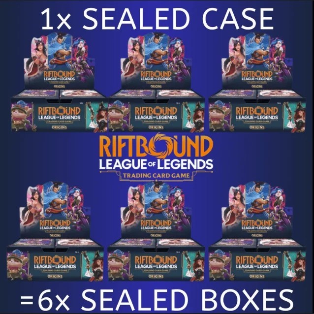 Riftbound League of Legends Origins Booster Box (48 Boxes) SEALED x 8 CASES Deal Riftbound League of Legends Origins Booster Box (48 Boxes) SEALED x 8 CASES Deal