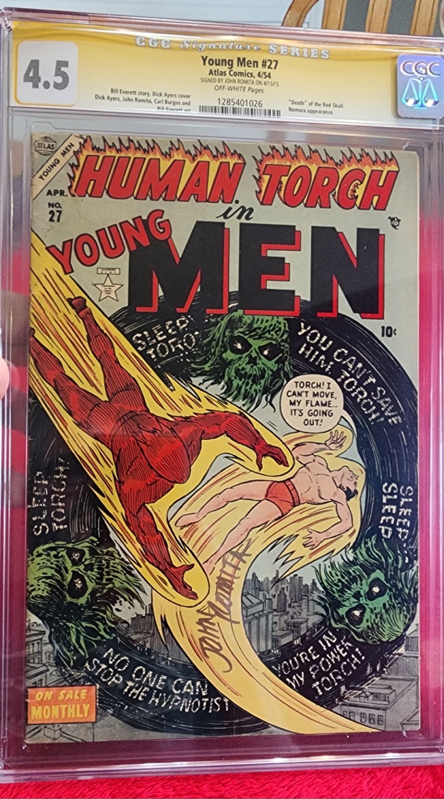 Young Men #27 CGC 4.5 SS John Romita. Atlas Comics 1954 Not Pressed Young Men #27 CGC 4.5 SS John Romita. Atlas Comics 1954 Not Pressed