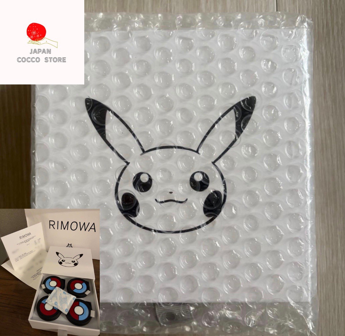 RIMOWA x Pokemon Wheel Set Monster Ball Design For Classic Cabin Suitcase New RIMOWA x Pokemon Wheel Set Monster Ball Design For Classic Cabin Suitcase New