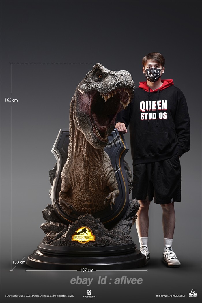 Queen Studios 165CM 1/3 Tyrannosaurus Rex bust statue Global limited edition