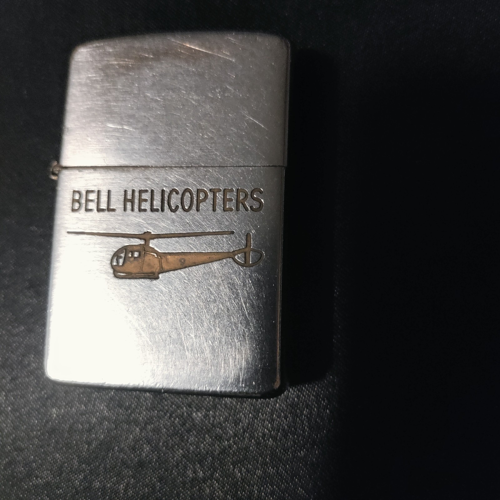 Vintage Zippo 1950’s bell helocopter Company  Advertising  aviation
