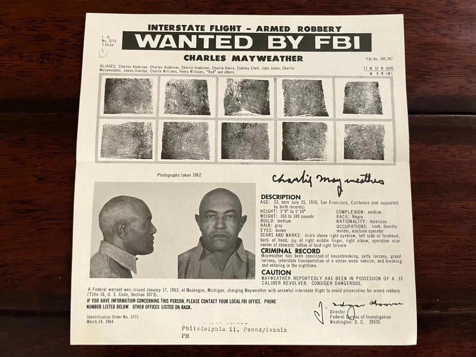 ***ONLY 1 IN EXISTENCE*** FLOYD MAYWEATHER UNCLE FBI WANTED POSTER *PLS OFFER* ***ONLY 1 IN EXISTENCE*** FLOYD MAYWEATHER UNCLE FBI WANTED POSTER *PLS OFFER*