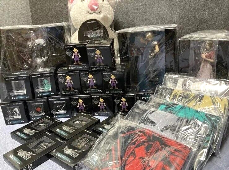 Complete 27 Items Final Fantasy VII Remake FF7R Kuji A-G prize + End Set Japan Complete 27 Items Final Fantasy VII Remake FF7R Kuji A-G prize + End Set Japan