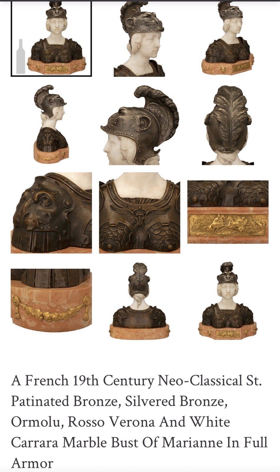 Antique Statue 19Th Century Of Marianne Of France Antique Statue 19Th Century Of Marianne Of France