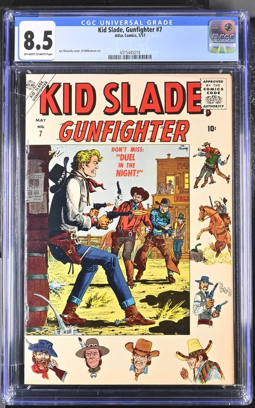 Kid Slade, Gunfighter (1957, Atlas) #  7 CGC: CGC 8.5 (4315445018)