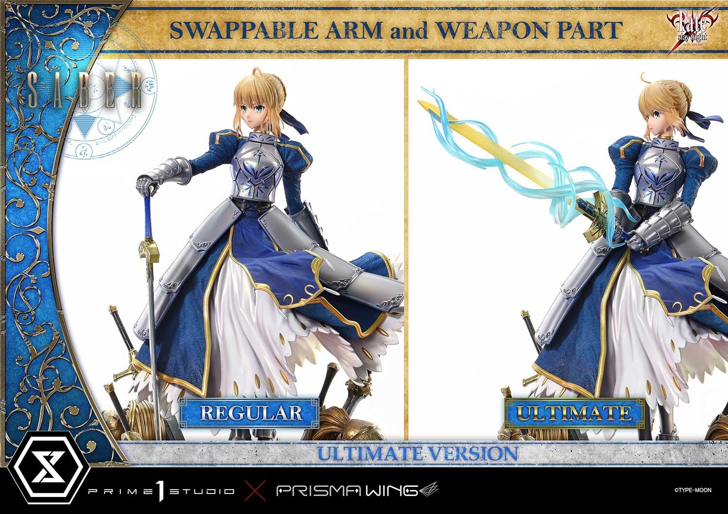 P1S 1/4 Fate Grand Order King Arthur Saber Artoria UPMFSN-01