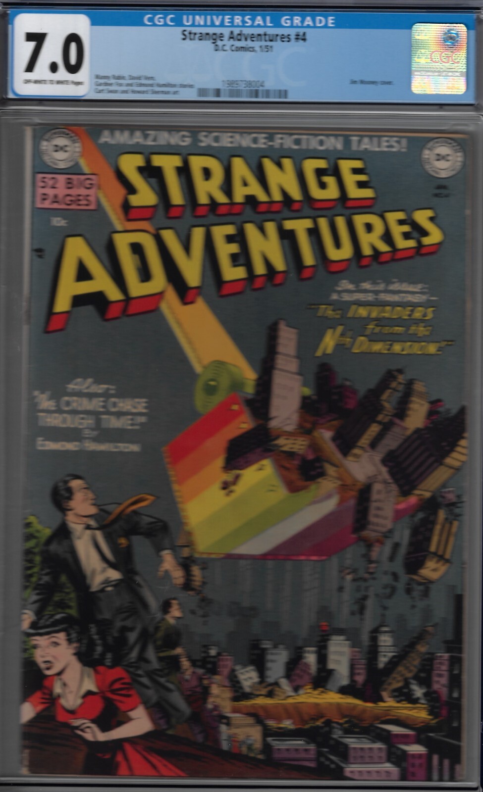 STRANGE ADVENTURES #4 CGC 7.0 VF- 1951 DC SCI-FI CLASSIC GOLDENAGE STRANGE ADVENTURES #4 CGC 7.0 VF- 1951 DC SCI-FI CLASSIC GOLDENAGE