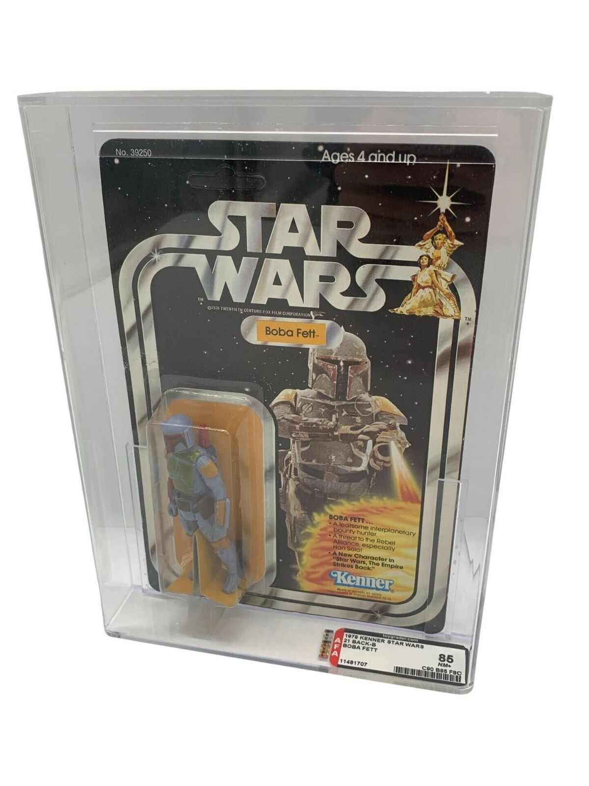 Star Wars Boba Fett Grail Kenner 1979 21 Back-B AFA 85 Vintage