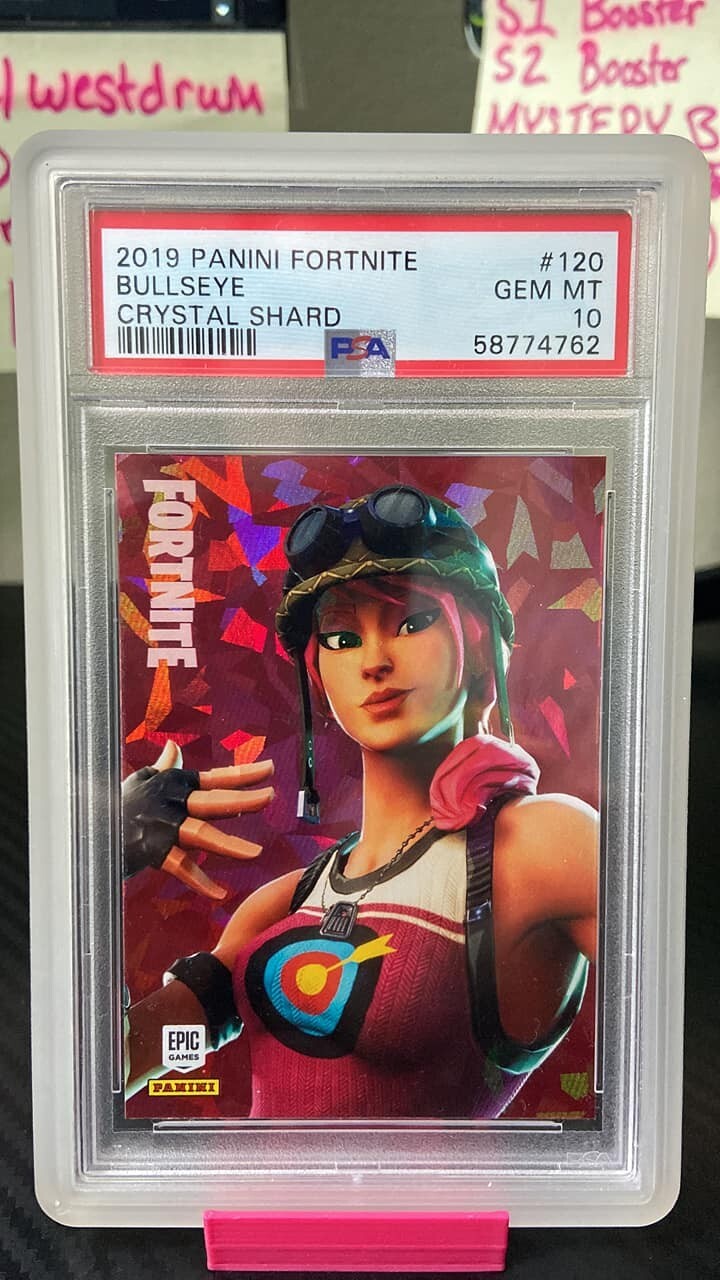 2019 PANINI FORTNITE SERIES 1 BULLSEYE CRYSTAL SHARD USA PRINT PSA 10 GEM MINT
