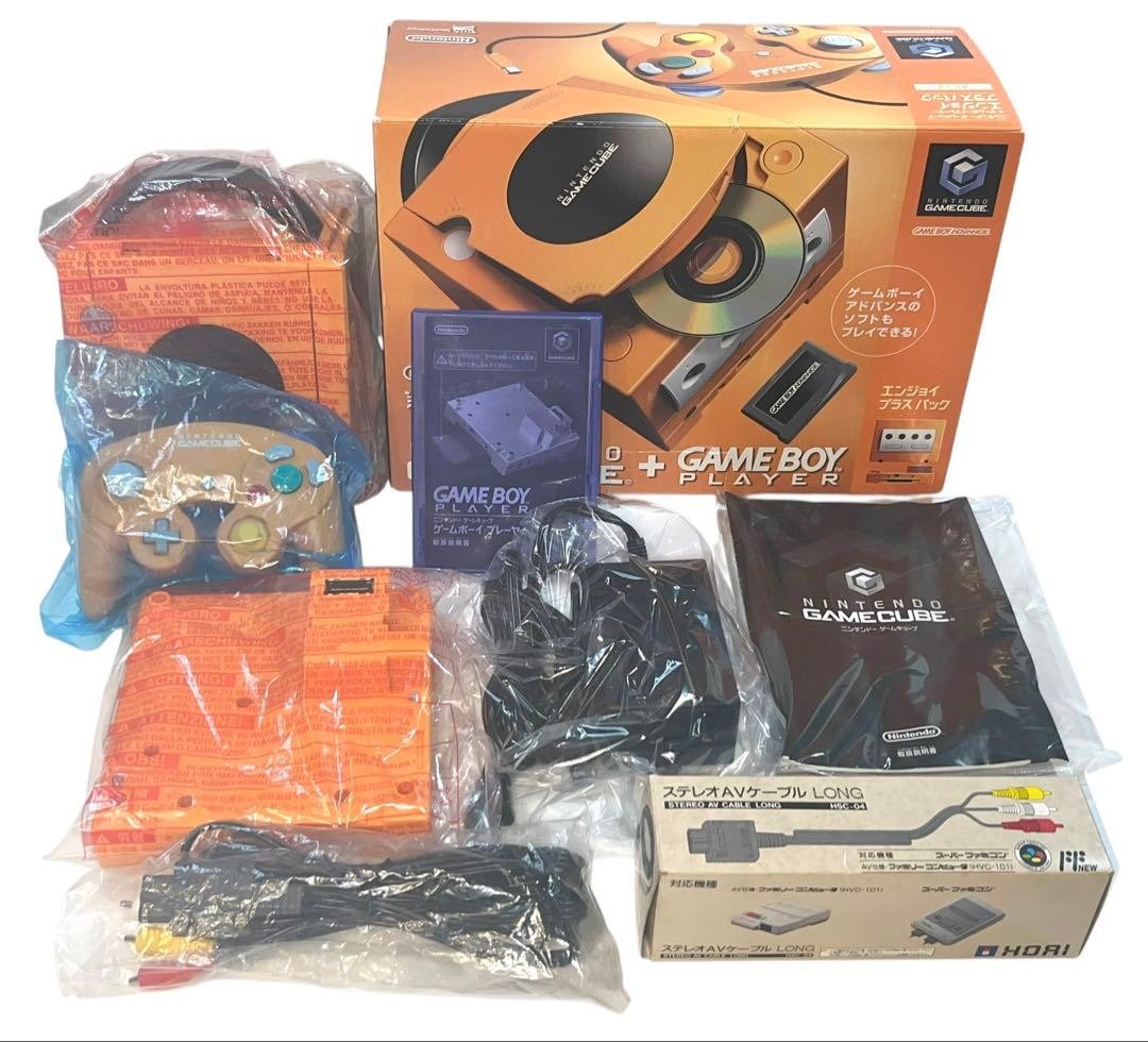 Vintage Unused Gamecube Enjoy Plus Pack Orange Vintage Unused Gamecube Enjoy Plus Pack Orange
