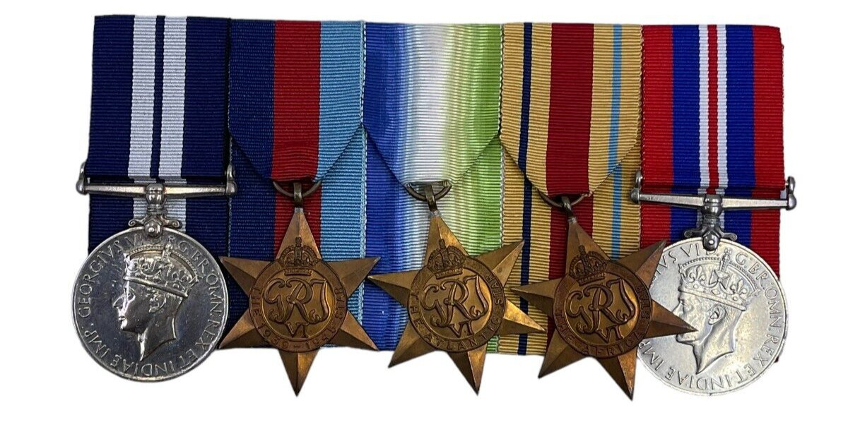 WW2 British Royal Navy DSM Distinguished Service Medal Group Submarine Action