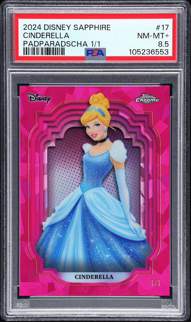 2024 Topps Chrome Disney Sapphire Cinderella Padparadscha 1/1 2024 Topps Chrome Disney Sapphire Cinderella Padparadscha 1/1