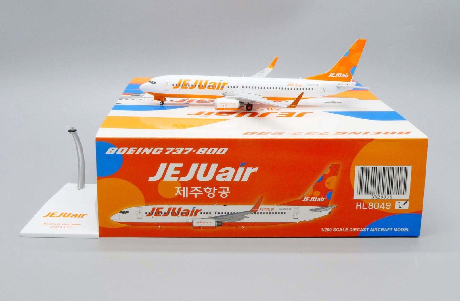 Jcwings Jeju Air 737-800 HL8049 1/200 XX20036 Jcwings Jeju Air 737-800 HL8049 1/200 XX20036