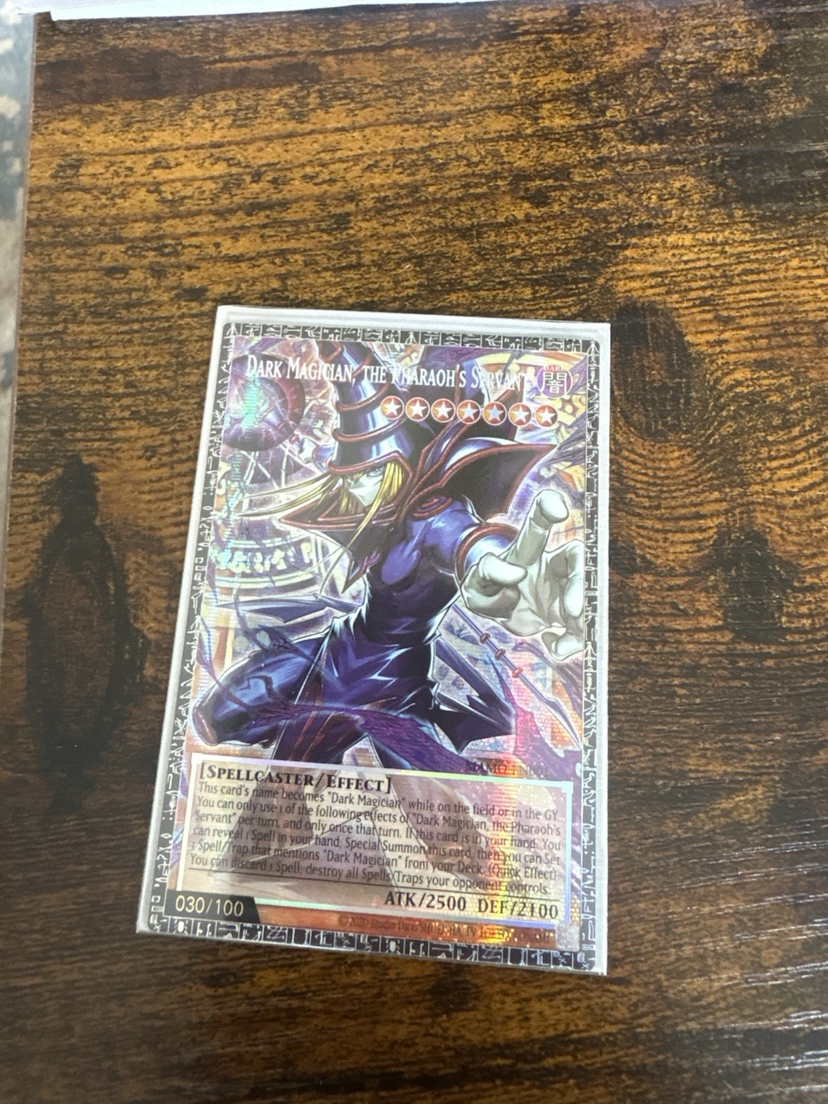 2026 Yugioh Dark Magician, The Pharaoh's Servant Grandmaster Rare #EN001 30/100 2026 Yugioh Dark Magician, The Pharaoh's Servant Grandmaster Rare #EN001 30/100