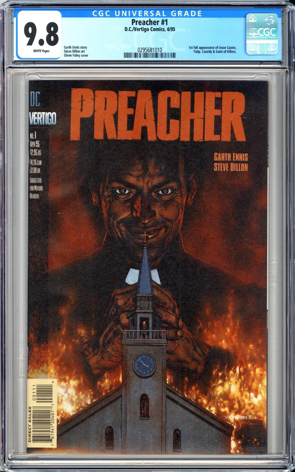 PREACHER #1-66 + SPECIALS FULL RUN ALL CGC 9.8-9.9 White Pages DC/Vertigo Ennis PREACHER #1-66 + SPECIALS FULL RUN ALL CGC 9.8-9.9 White Pages DC/Vertigo Ennis