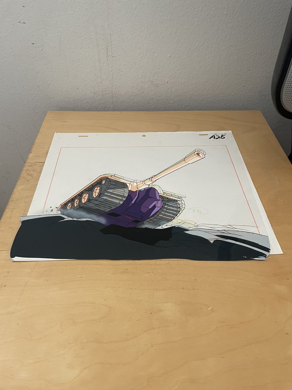 Blitzwing Transformers Original Production Animation Cel w Sketch G1 The Movie Blitzwing Transformers Original Production Animation Cel w Sketch G1 The Movie