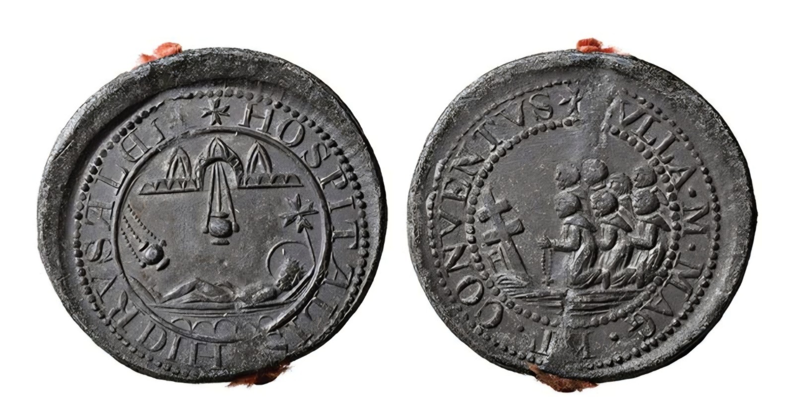 MEDIEVAL 13TH CENTURY LARGE LEAD SEAL MALTA KNIGHTS OF HOSPITALLER RARE St John 
