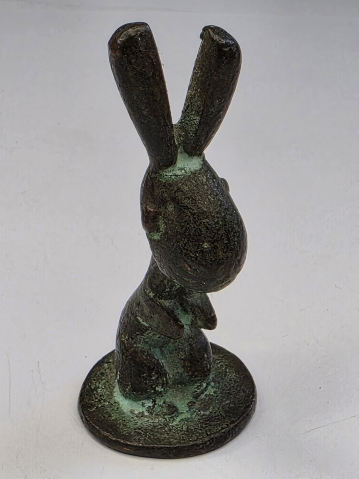 Werkstätte Hagenauer Wien Standing Rabbit Brass Bronze Figurine Austria 1920s... Werkstätte Hagenauer Wien Standing Rabbit Brass Bronze Figurine Austria 1920s...