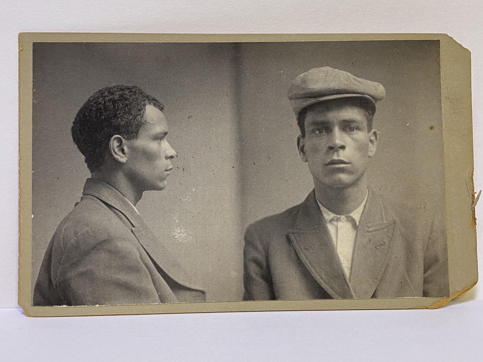 Vintage 1910 NYC Gangster Police Bertillon Mugshot Old Mobster Crime Photo NYPD Vintage 1910 NYC Gangster Police Bertillon Mugshot Old Mobster Crime Photo NYPD